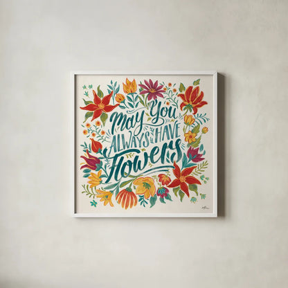 Happy Thoughts IV by Janelle Penner. Shown in a crisp white glass frame for a clean and minimalist style. Available as an archival giclee rolled canvas, fine art paper, or poster print. SKU 54099a.
