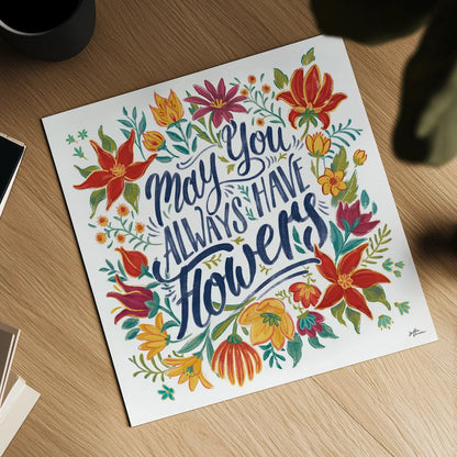 Happy Thoughts IV White by Janelle Penner. Shown as a detailed flat fine art print, highlighting archival giclee quality. Available as an archival giclee rolled canvas, fine art paper, or poster print. SKU 56417a.