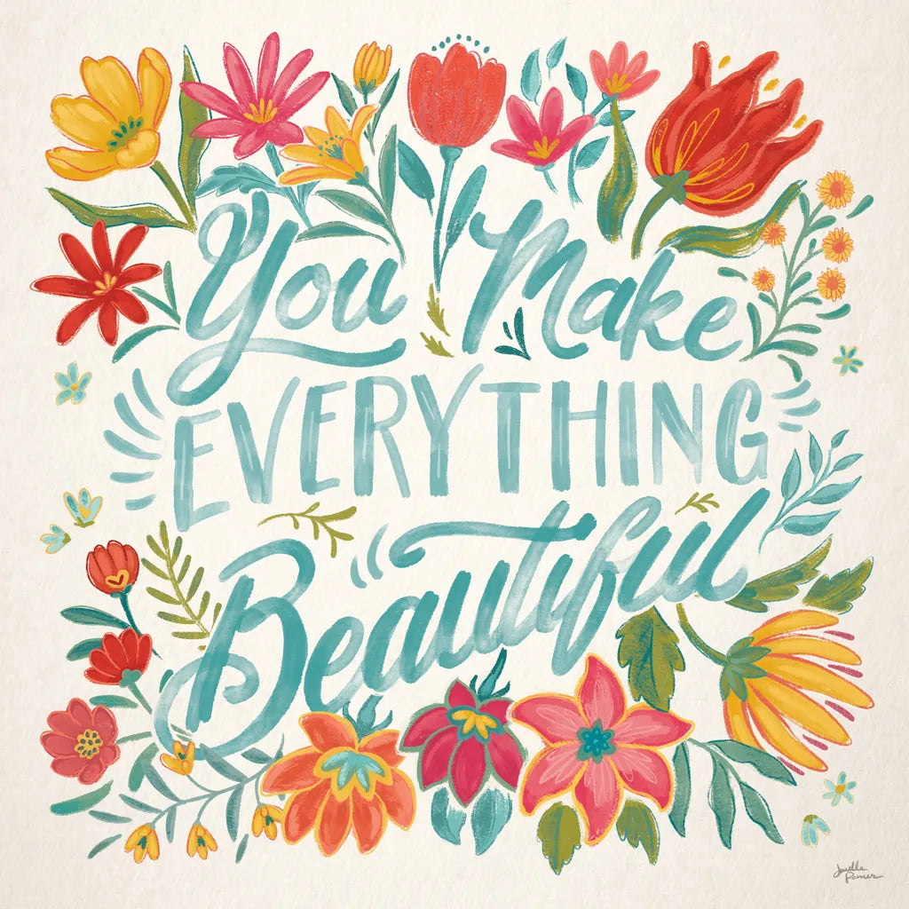 Happy Thoughts V Bright by Janelle Penner. SKU 71484a. Archival Giclee Fine art print for wall decor.