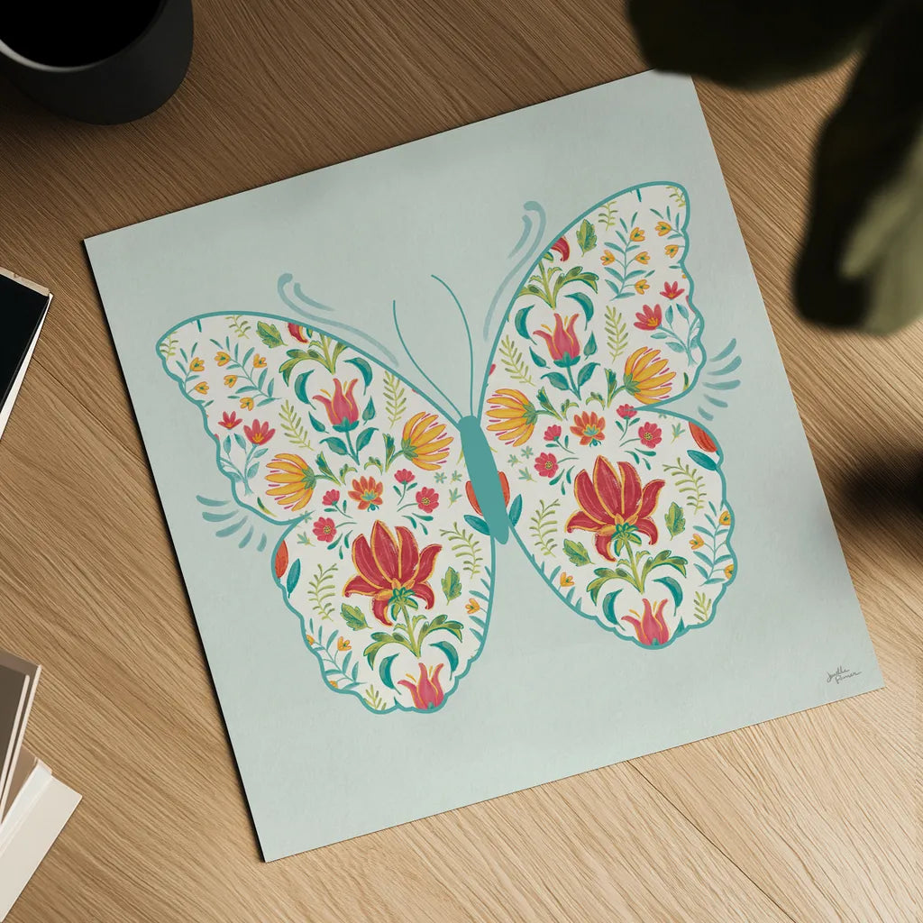 Happy Thoughts VI by Janelle Penner. Shown as a detailed flat fine art print, highlighting archival giclee quality. Available as an archival giclee rolled canvas, fine art paper, or poster print. SKU 71485a.