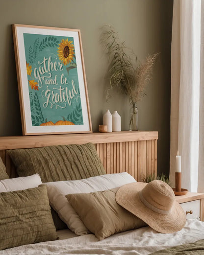 Harvest Delight I No Wood v2 by Janelle Penner. shown as a paper print in a natural frame. Available as a archival giclee rolled canvas, fine art paper, or poster print. SKU 47314h.