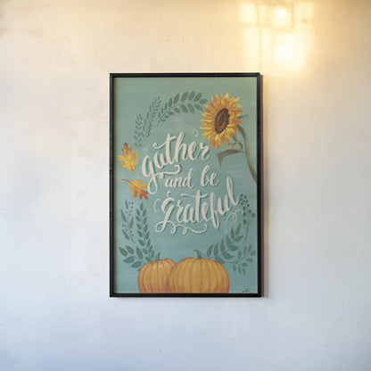 Harvest Delight I No Wood v2 by Janelle Penner. shown as a paper print in a black flame. Available as a archival giclee rolled canvas, fine art paper, or poster print. SKU 47314h.