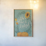 Harvest Delight I No Wood v2 by Janelle Penner. shown as a paper print in a natural frame. Available as a archival giclee rolled canvas, fine art paper, or poster print. SKU 47314h.
