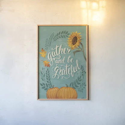 Harvest Delight I No Wood v2 by Janelle Penner. shown as a paper print in a natural frame. Available as a archival giclee rolled canvas, fine art paper, or poster print. SKU 47314h.