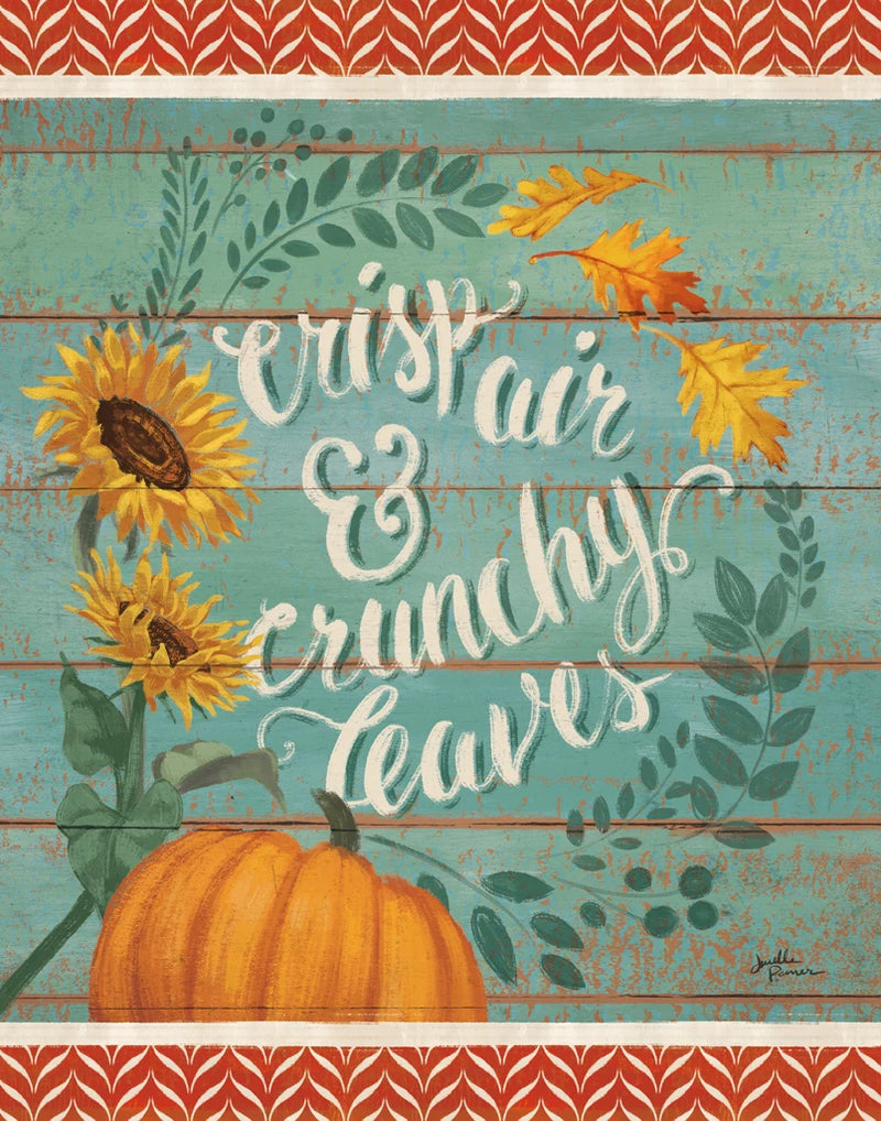 Harvest Delight III Red Border by Janelle Penner