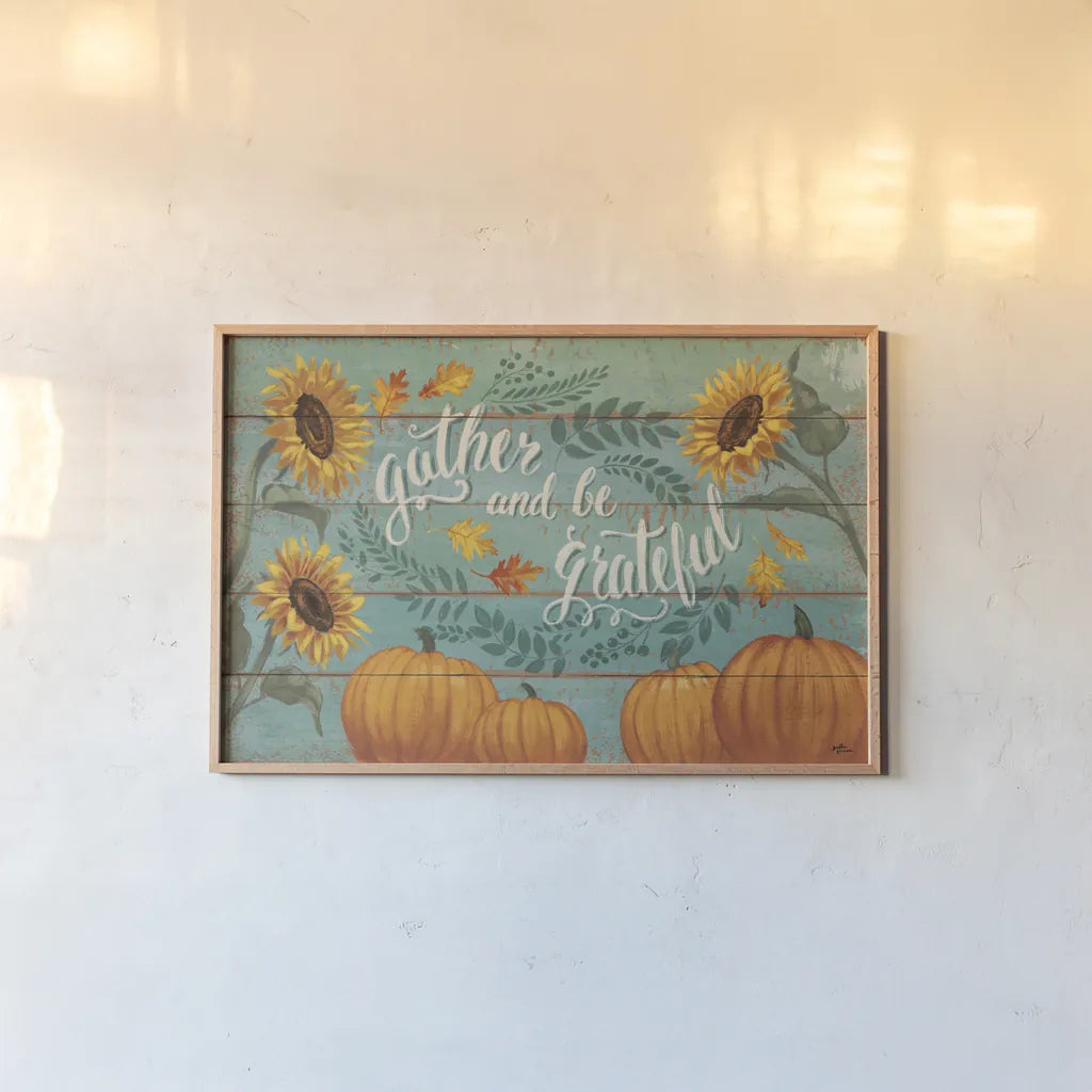 Harvest Delight V by Janelle Penner. shown as a paper print in a natural frame. Available as a archival giclee rolled canvas, fine art paper, or poster print. SKU 27941i.
