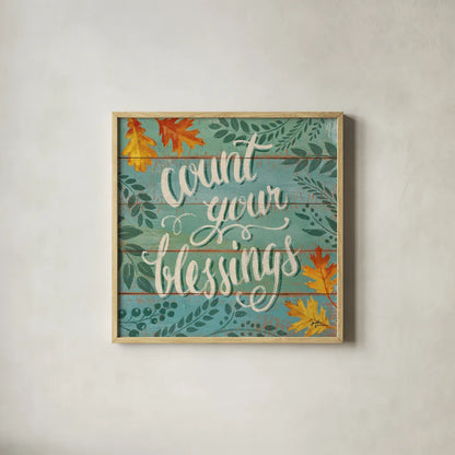 Harvest Delight VII by Janelle Penner. Shown in a natural wood glass frame for a timeless modern aesthetic. Available as an archival giclee rolled canvas, fine art paper, or poster print. SKU 27943a.