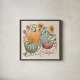 Harvest Jewels II by Janelle Penner. Shown in a sleek black glass frame for a contemporary gallery look. Available as an archival giclee rolled canvas, fine art paper, or poster print. SKU 74012a.