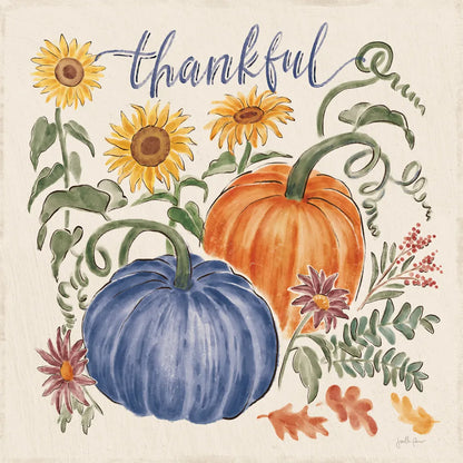 Harvest Jewels III Navy by Janelle Penner. SKU 74796a. Archival Giclee Fine art print for wall decor.