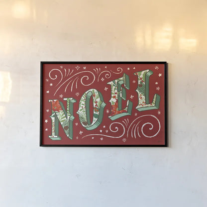 Holiday Joy II by Janelle Penner. shown as a paper print in a black flame. Available as a archival giclee rolled canvas, fine art paper, or poster print. SKU 43688i.