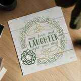 Irish Blessings III by Janelle Penner. Shown as a detailed flat fine art print, highlighting archival giclee quality. Available as an archival giclee rolled canvas, fine art paper, or poster print. SKU 31371a.