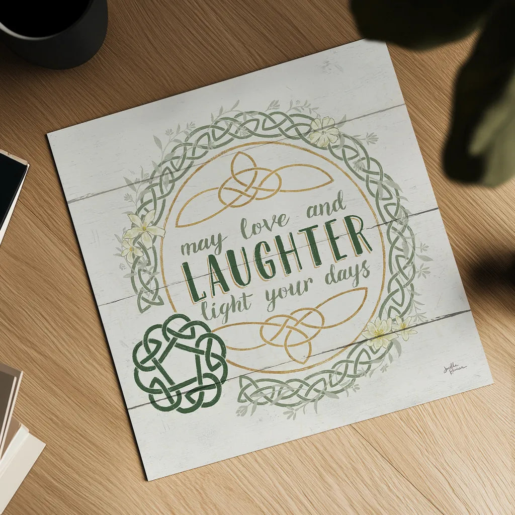 Irish Blessings III by Janelle Penner. Shown as a detailed flat fine art print, highlighting archival giclee quality. Available as an archival giclee rolled canvas, fine art paper, or poster print. SKU 31371a.