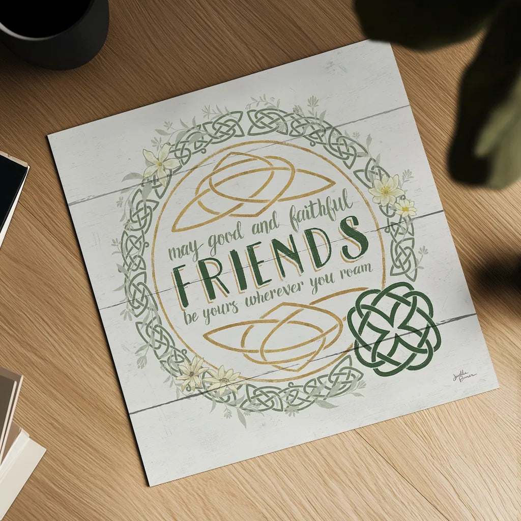 Irish Blessings IV by Janelle Penner. Shown as a detailed flat fine art print, highlighting archival giclee quality. Available as an archival giclee rolled canvas, fine art paper, or poster print. SKU 31372a.