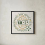 Irish Blessings IV by Janelle Penner. Shown in a sleek black glass frame for a contemporary gallery look. Available as an archival giclee rolled canvas, fine art paper, or poster print. SKU 31372a.