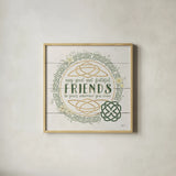 Irish Blessings IV by Janelle Penner. Shown in a natural wood glass frame for a timeless modern aesthetic. Available as an archival giclee rolled canvas, fine art paper, or poster print. SKU 31372a.