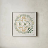 Irish Blessings IV by Janelle Penner. Shown in a crisp white glass frame for a clean and minimalist style. Available as an archival giclee rolled canvas, fine art paper, or poster print. SKU 31372a.