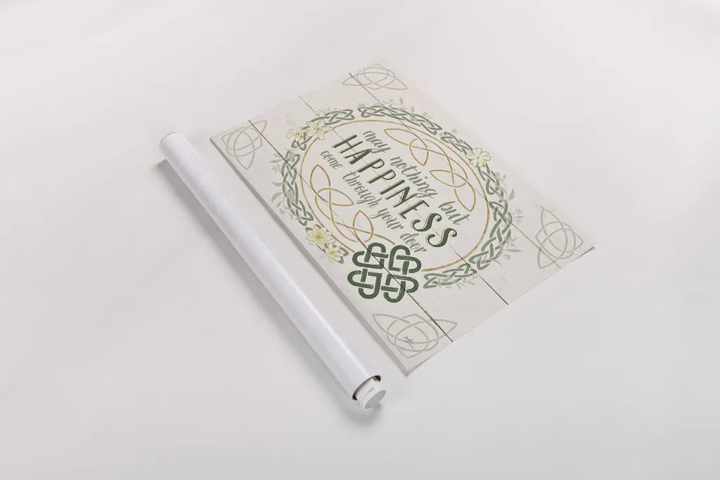 Irish Blessings V by Janelle Penner. shown as a rolled paper print. Available as archival giclee rolled canvas, fine art paper, or poster print. SKU 31373i.