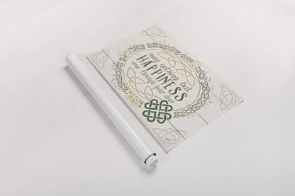 Irish Blessings V by Janelle Penner. shown as a rolled paper print. Available as archival giclee rolled canvas, fine art paper, or poster print. SKU 31373i.