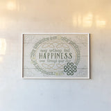 Irish Blessings V by Janelle Penner. shown as a paper print in a white frame. Available as a archival giclee rolled canvas, fine art paper, or poster print. SKU 31373i.