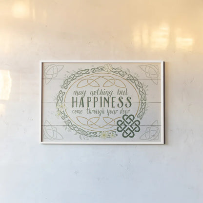 Irish Blessings V by Janelle Penner. shown as a paper print in a white frame. Available as a archival giclee rolled canvas, fine art paper, or poster print. SKU 31373i.