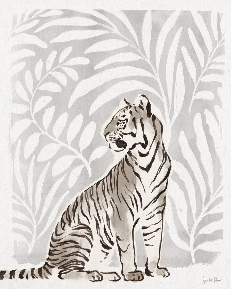 Jungle Cats II Neutral by Janelle Penner
