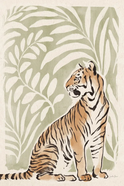 Jungle Cats II v2 by Janelle Penner. SKU 80614h. Archival Giclee Fine art print for wall decor.