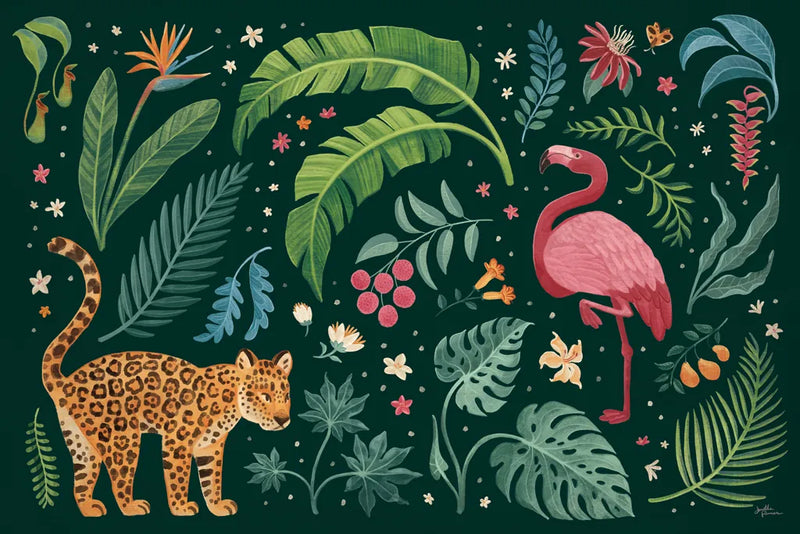 Jungle Love II by Janelle Penner. SKU 56089i. Archival Giclee Fine art print for wall decor.