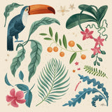 Jungle Love III Cream by Janelle Penner. SKU 56870a. Archival Giclee Fine art print for wall decor.
