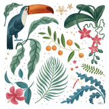 Jungle Love III White by Janelle Penner. SKU 56357a. Archival Giclee Fine art print for wall decor.