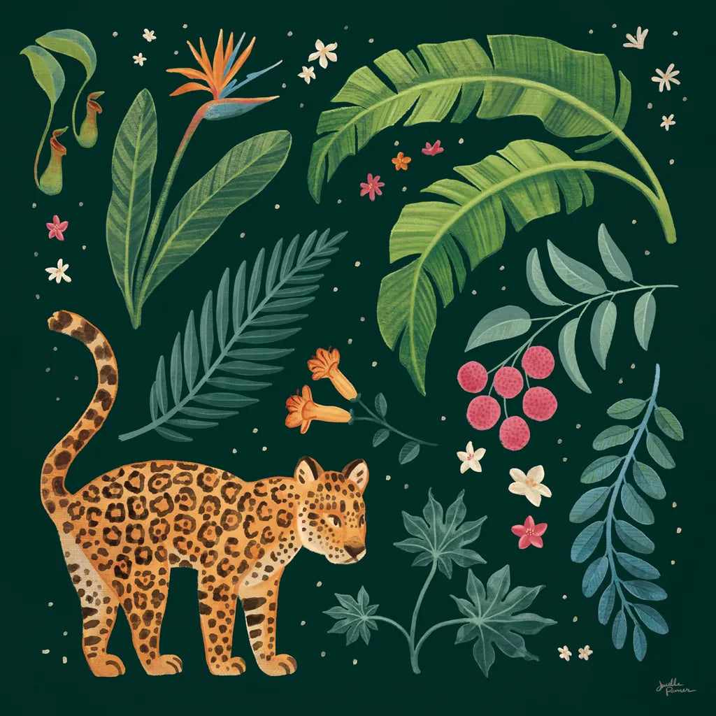 Jungle Love IV by Janelle Penner. SKU 56091a. Archival Giclee Fine art print for wall decor.