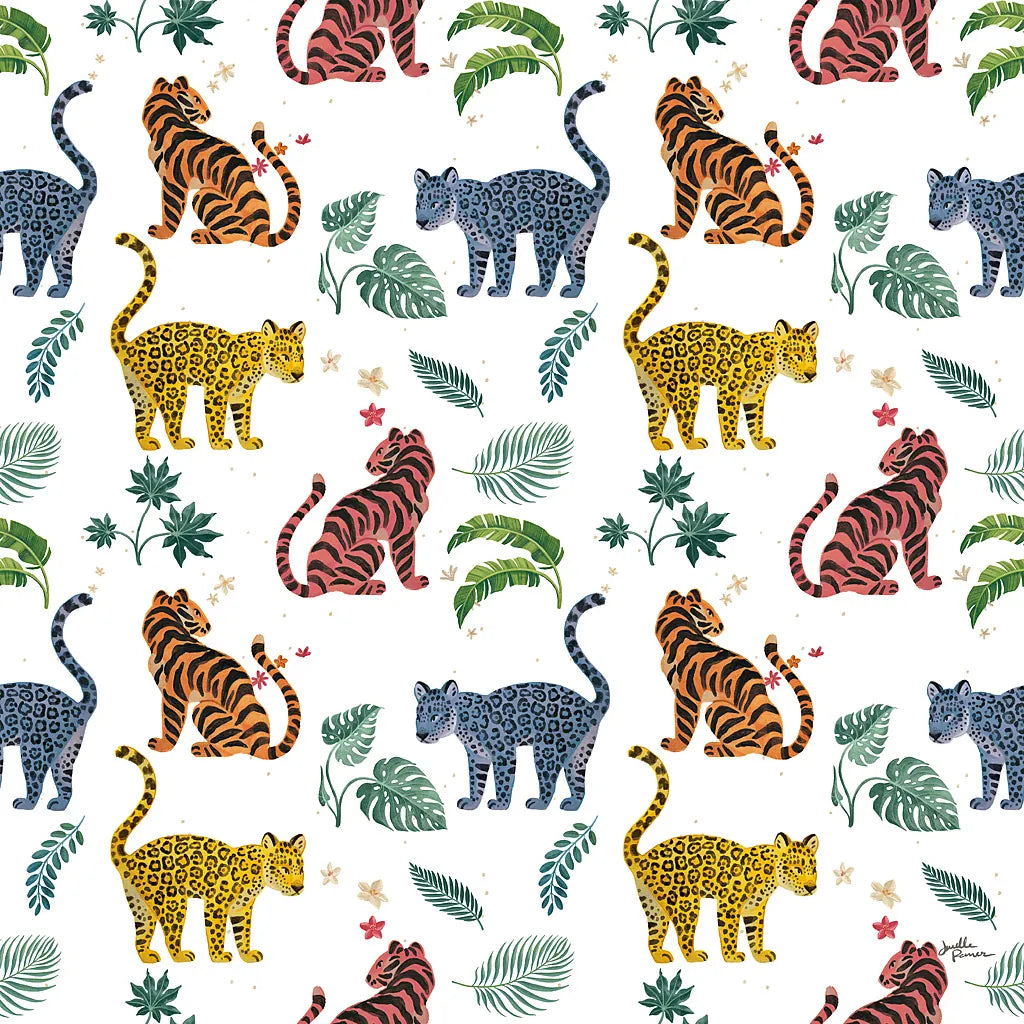 Jungle Love Pattern VI by Janelle Penner. SKU 58842a. Archival Giclee Fine art print for wall decor.