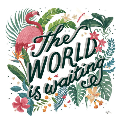 Jungle Love VIII White by Janelle Penner. SKU 56362a. Archival Giclee Fine art print for wall decor.