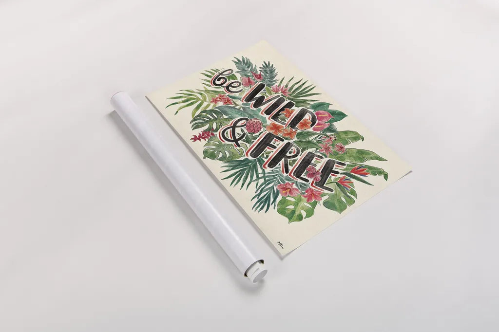 Jungle Vibes VI by Janelle Penner. shown as a rolled paper print. Available as archival giclee rolled canvas, fine art paper, or poster print. SKU 45865i.