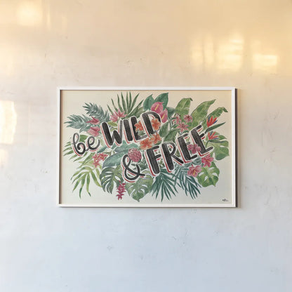 Jungle Vibes VI by Janelle Penner. shown as a paper print in a white frame. Available as a archival giclee rolled canvas, fine art paper, or poster print. SKU 45865i.