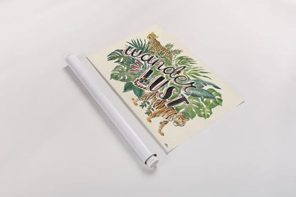 Jungle Vibes VII by Janelle Penner. shown as a rolled paper print. Available as archival giclee rolled canvas, fine art paper, or poster print. SKU 45866i.