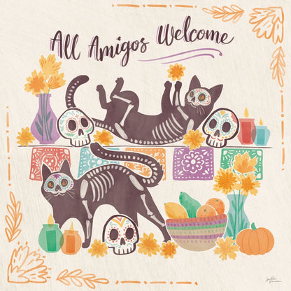 La Calaca III by Janelle Penner. SKU 75215a. Archival Giclee Fine art print for wall decor.