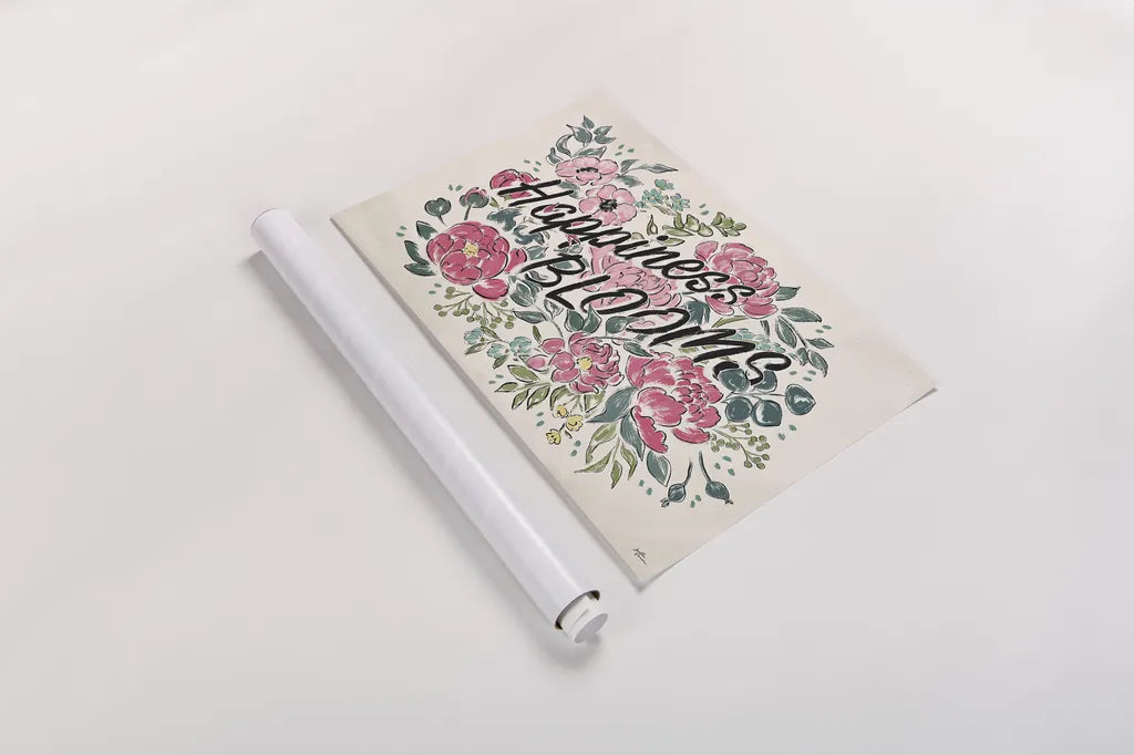 Live in Bloom I by Janelle Penner. shown as a rolled paper print. Available as archival giclee rolled canvas, fine art paper, or poster print. SKU 45940i.