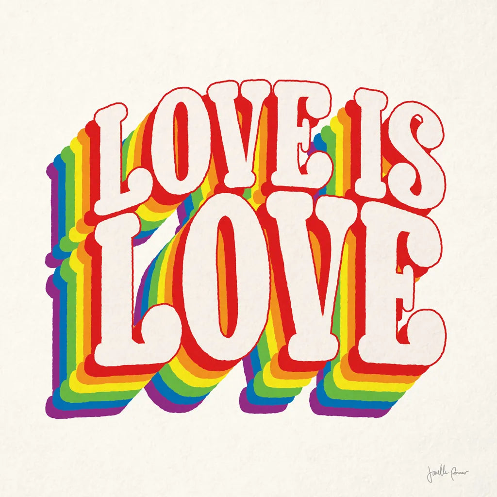 Love is Love I by Janelle Penner. SKU 68630a. Archival Giclee Fine art print for wall decor.