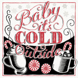 Merry Little Christmas BWR by Janelle Penner. SKU 48702a. Archival Giclee Fine art print for wall decor.