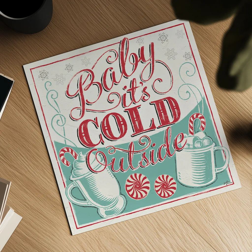 Merry Little Christmas II by Janelle Penner. Shown as a detailed flat fine art print, highlighting archival giclee quality. Available as an archival giclee rolled canvas, fine art paper, or poster print. SKU 36039a.