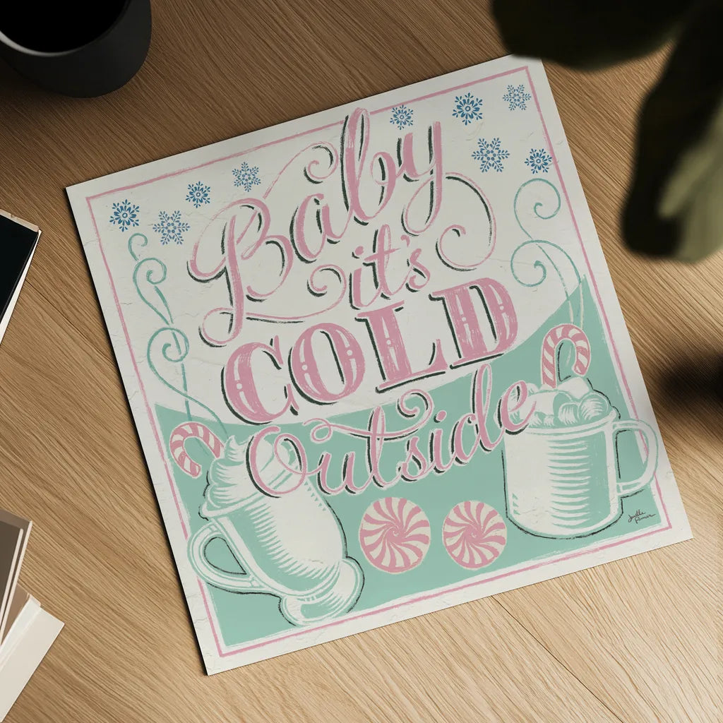 Merry Little Christmas II Vintage by Janelle Penner. Shown as a detailed flat fine art print, highlighting archival giclee quality. Available as an archival giclee rolled canvas, fine art paper, or poster print. SKU 50973a.