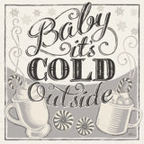 Merry Little Christmas II White Gray by Janelle Penner. SKU 66640a. Archival Giclee Fine art print for wall decor.