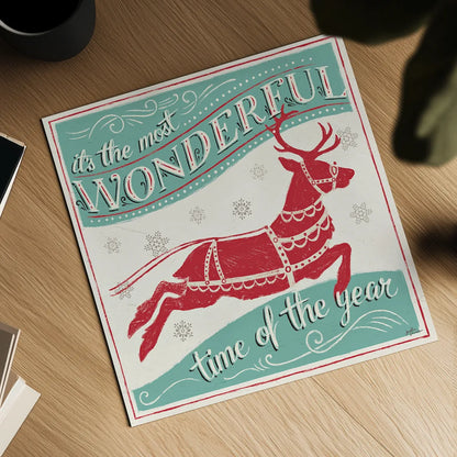 Merry Little Christmas IV by Janelle Penner. Shown as a detailed flat fine art print, highlighting archival giclee quality. Available as an archival giclee rolled canvas, fine art paper, or poster print. SKU 36041a.