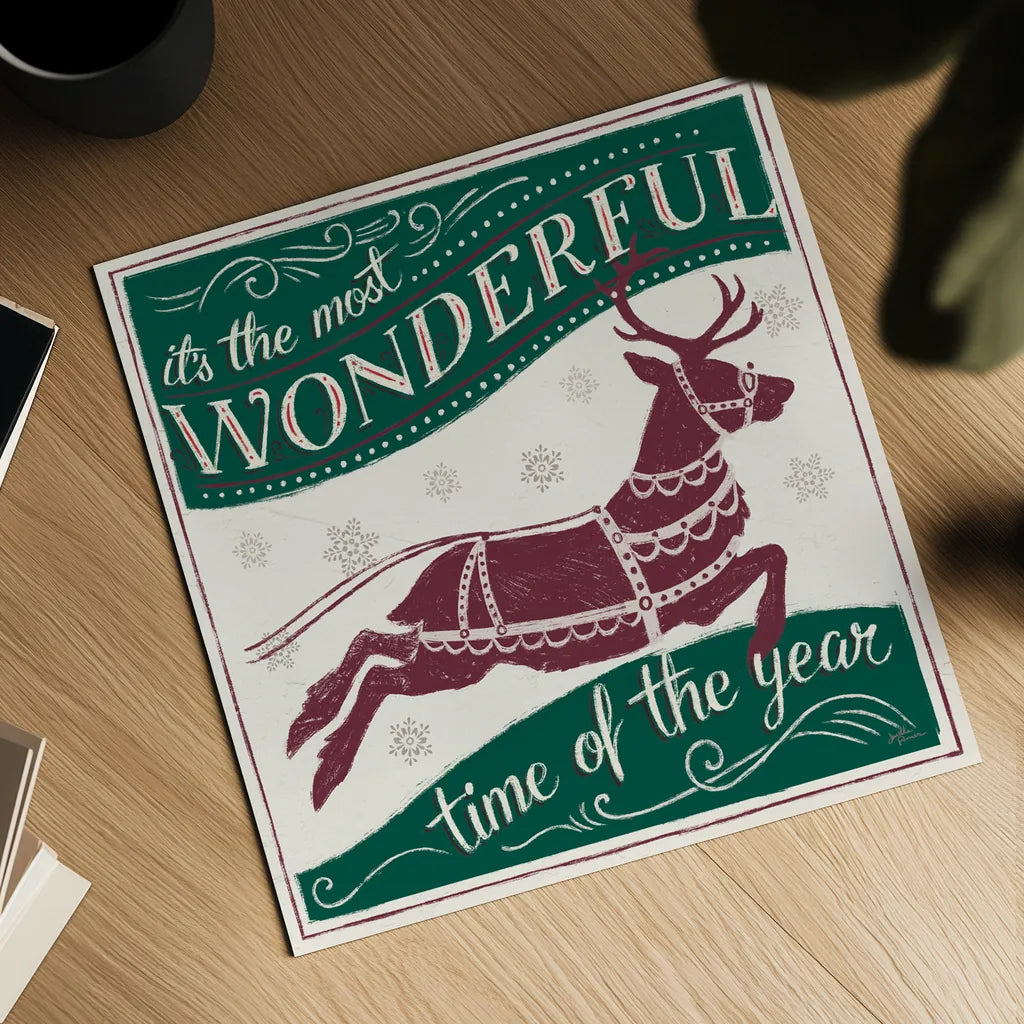 Merry Little Christmas IV GP by Janelle Penner. Shown as a detailed flat fine art print, highlighting archival giclee quality. Available as an archival giclee rolled canvas, fine art paper, or poster print. SKU 65488a.