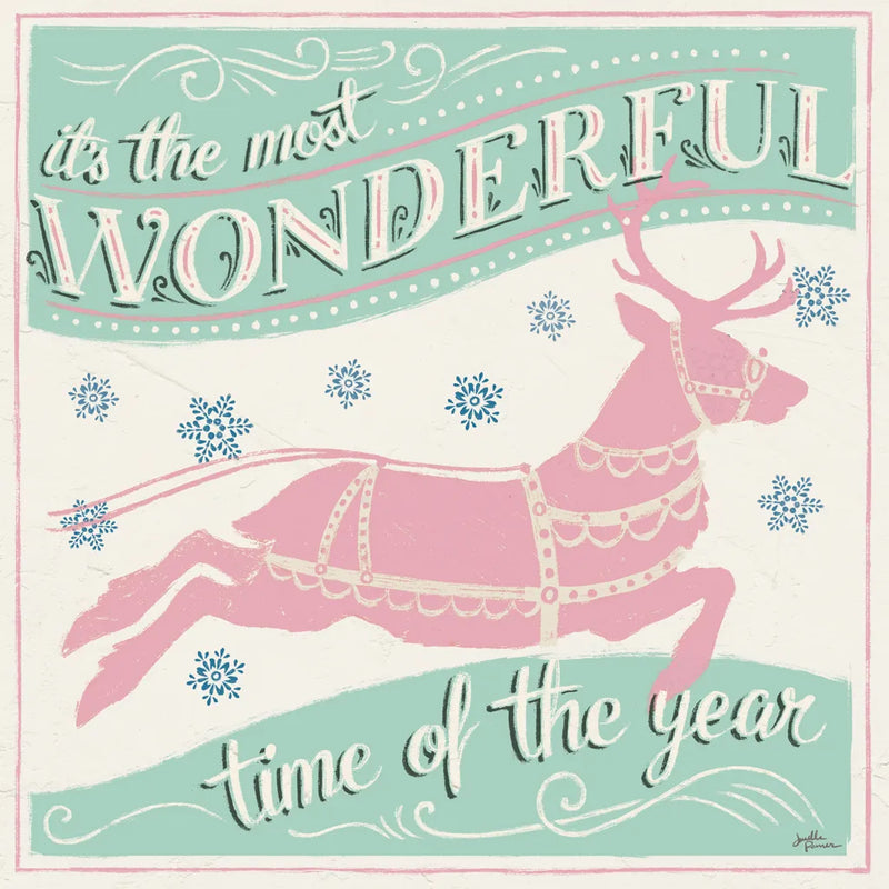 Merry Little Christmas IV Vintage by Janelle Penner. SKU 50975a. Archival Giclee Fine art print for wall decor.