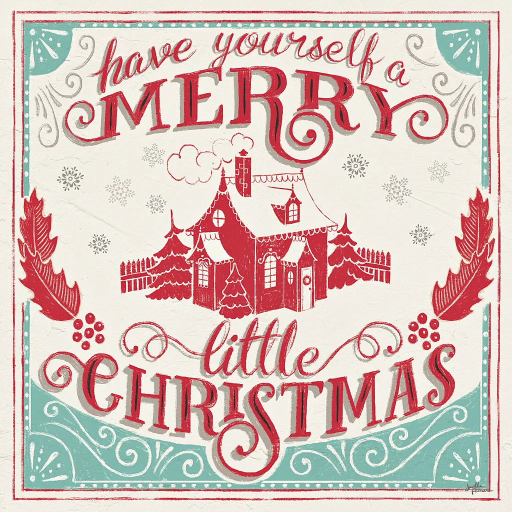Merry Little Christmas V by Janelle Penner. SKU 36042a. Archival Giclee Fine art print for wall decor.