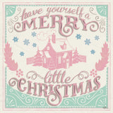 Merry Little Christmas V Vintage by Janelle Penner. SKU 50976a. Archival Giclee Fine art print for wall decor.