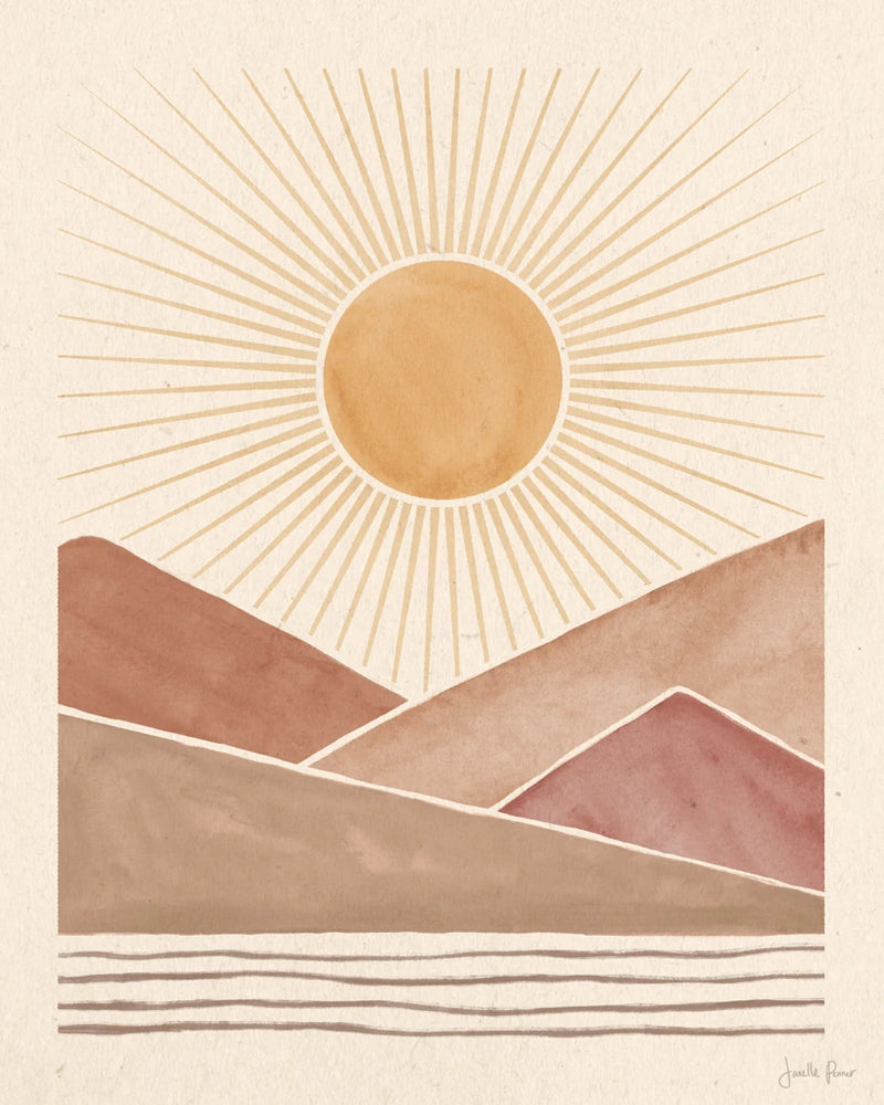 Mid Century Landscape I by Janelle Penner