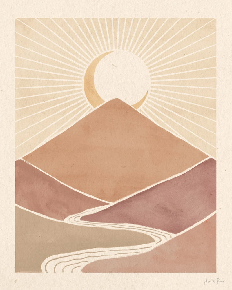 Mid Century Landscape II by Janelle Penner