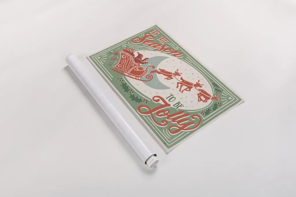 Naughty and Nice I by Janelle Penner. shown as a rolled paper print. Available as archival giclee rolled canvas, fine art paper, or poster print. SKU 66143i.